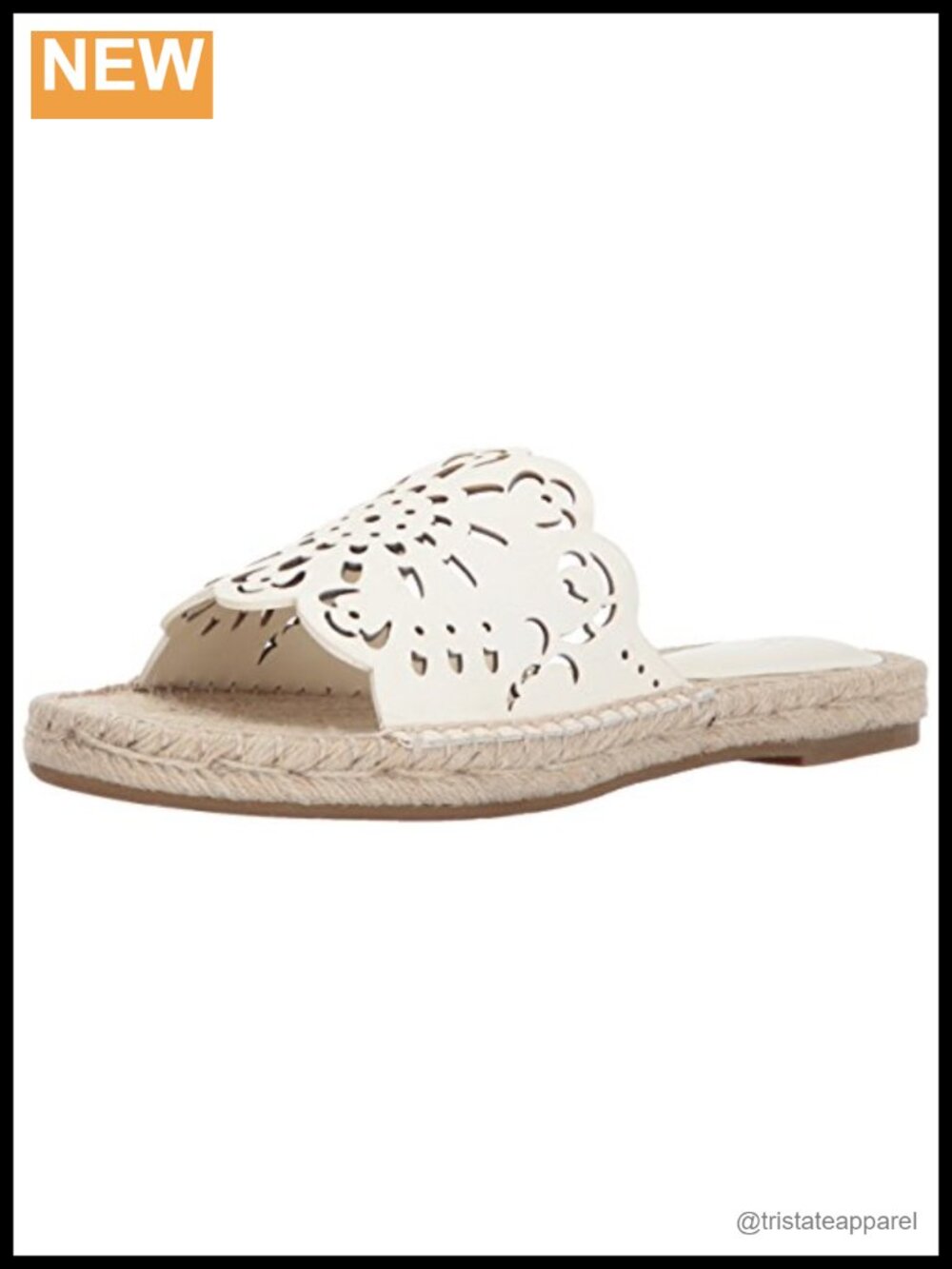 Leather Slide Sandal Flat Open Toe Slingback Floral Outdoor Slip On